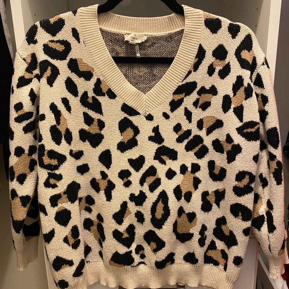 Leopard print sweater